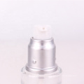 2oz 60ml Transparent cosmetic foundation glass bottles with white pump